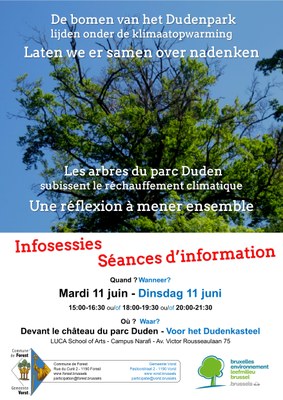 Affiche séance d'information 11 juin arbres Duden