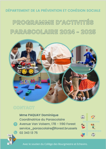 Parascolaire -  Programme d&#039;activités 2024 - 2025
