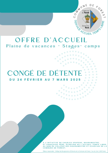 Offre d&#039;accueil : Congé de détente 2025