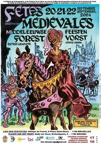 Fêtes Médiévales de Forest 2024 Affiche Web