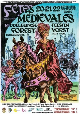 Fêtes Médiévales de Forest 2024 Affiche Web