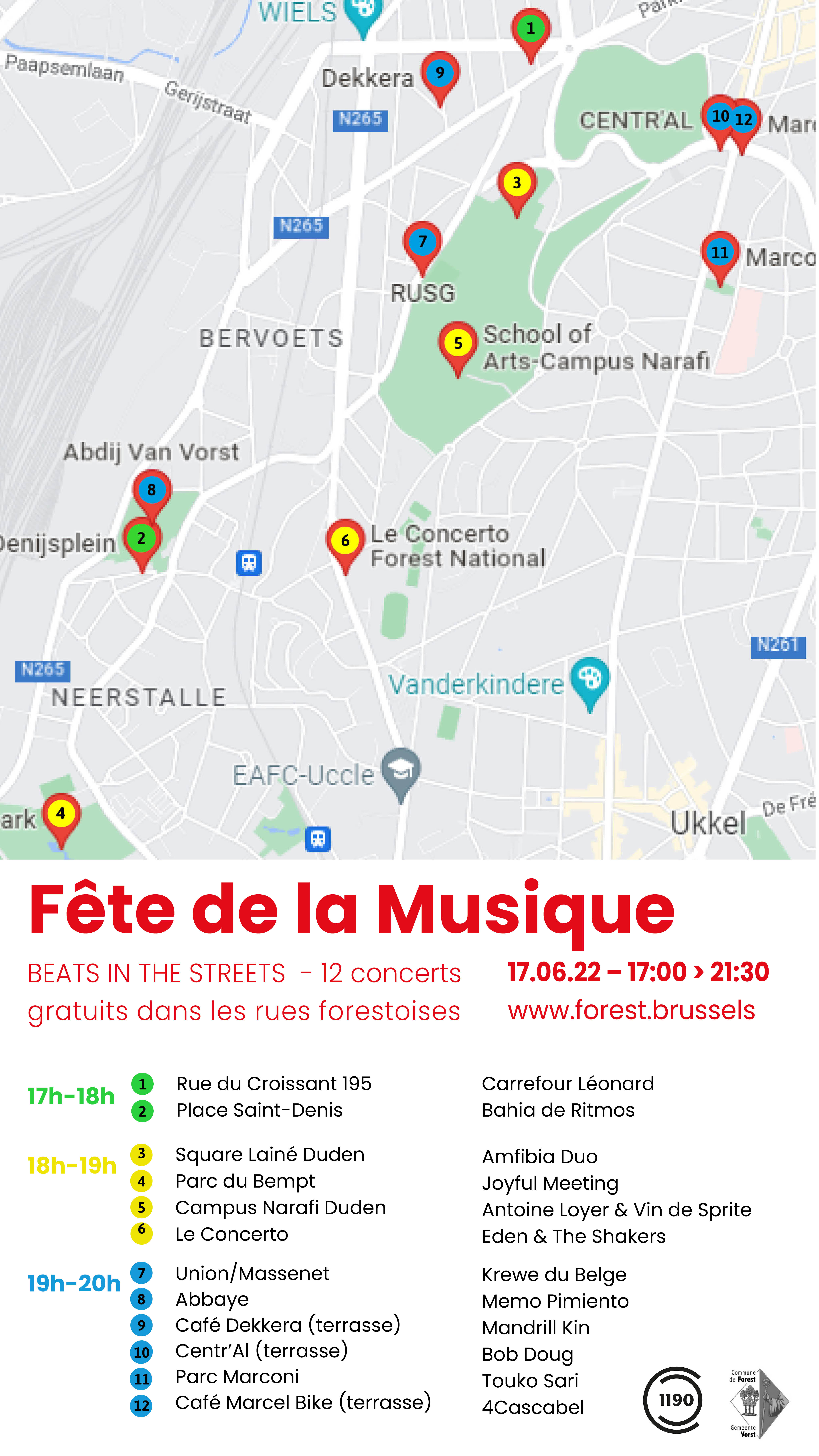 Visual instagram Fête de la Musique 2022